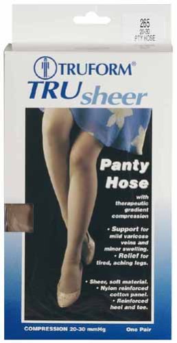 Image of Truform 20-30 TRUsheer Pantyhose, Ivory, X-Large