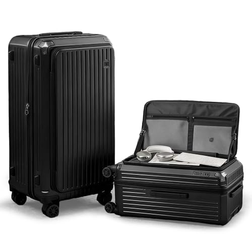 [Yuweijie] [2026 �X�[�c�P�[�X �L�����[�P�[�X �ЊJ�� �g���@�\�t�� �X�g�b�p�[�t�� �L�����[�o�b�O ���@�\ �g�уX�^���h �J�b�v�z���_�[�t�� �B���t�b�N�@�\ ���y�� �É� 360�x��] ���s �r�W�l�X �o�� XL�T�C�Y/�i�����C�O�؍�/1