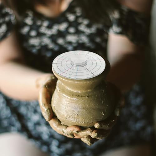 AUTSUPPL Divisor Redondo De Cerâmica Medindo Argila Estêncil De Porcelana Cerâmica Disco De Medição