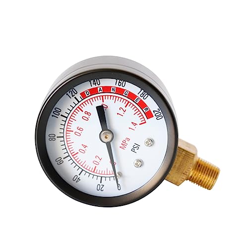 Manomètre NPT PSI SOLUSTRE lot de 3 jauges de pression boîtier métal - 2