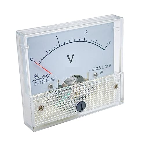 Voltímetro analógico CC 85C1-V de 500V para mesa de placa y cuadro de control 3