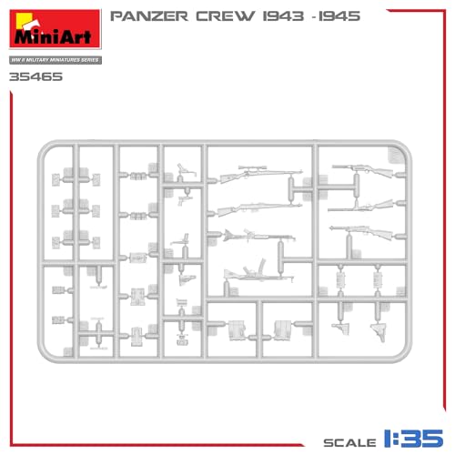 Miniart 1/35 German Panzer Crew France 1943-1945 miniatura 2