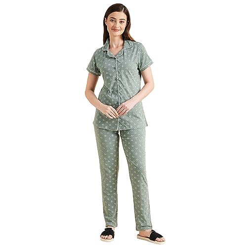 Image of Sweet Dreams OCW-3054 Bossa NOVA Green Pyjama Set