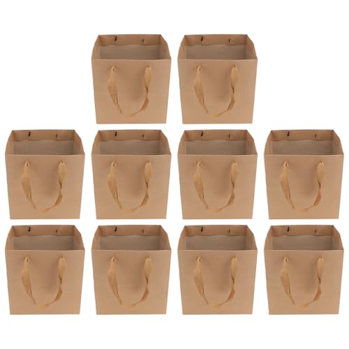 Sachet Kraft Naturel 20X20X20 Emballage Fleurs Rangement Encas et Vente à Emporter VICASKY
