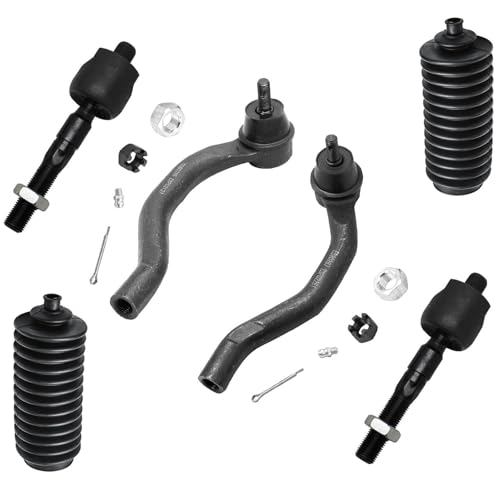 Image of Detroit Axle - 3.0L Front End 14pc Suspension Kit for 2003-2006 Honda Accord, 2 Upper Control Arms w /Ball Joints 2 Lower Control Arms 2 Lower Ball Joints 2 Sway Bars 4 Inner Outer Tie Rods 2 Boots