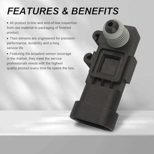 Dawfall ALLCGQ2409BL- Pack-1 Car Fuel Tank Pressure Sensor, Vapor Vent Port Tank Pressure Sensor, Replacement Oem #16238399 thumb #4