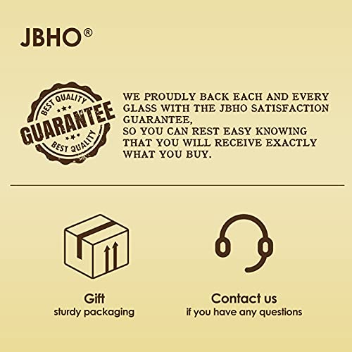 image for JBHO Heavy Base Shot Glass Set With Holder, Standard 1.5 Ounce,Set of 