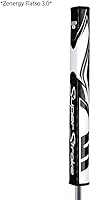 Vista 2 de SuperStroke Zenergy Flatso Golf Putter Grip with No Taper Enhanced SPYNE Technology, New Multi-Zone Texturing and Tech-Port Black/White