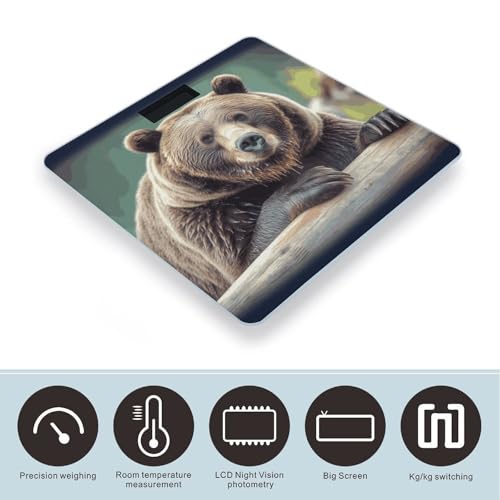 Báscula digital para baño con pantalla LCD de alta precisión miniatura 3
