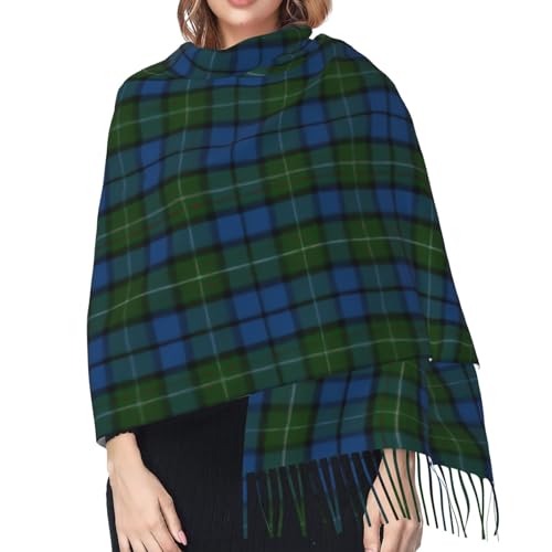 Clan Ferguson Tartan Imitation Cashmere Tassel Scarf Winter Scarf Autumn Softest Classic Warm4