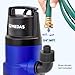 MEDAS 1HP 3434 GPH Sump Pump Submersible Clean/Dirty Water Pump Portable Utility Pump with 16.4ft Cord for Swimming Pool Garden Basement Tub Pond Draining