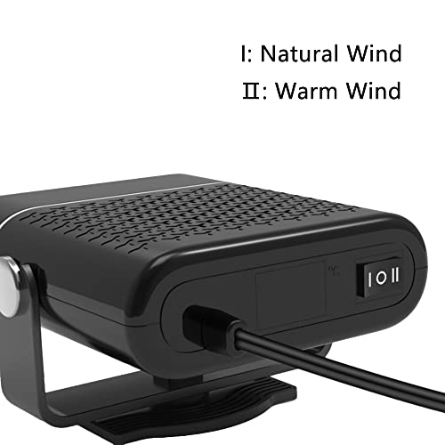 Totmox DB01586_02CS Car Heater Portable Cooling Fan Windshield Defogger And Defroster Adjustable 360° Rotation thumb #4