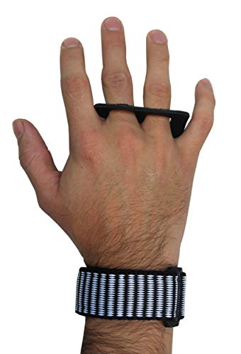 Luvas Crossfit Pull Up Couro Protetor Grip Crossfit Preto (PRETO, M)