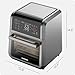CHEFMAN ExacTemp™ 12 Quart 5-in-1 Air Fryer with Integrated Smart Cooking Thermometer, 28 Touchscreen Presets, Rotisserie, Dehydrator, Bake, XL Convection Oven with Auto Shutoff, Black