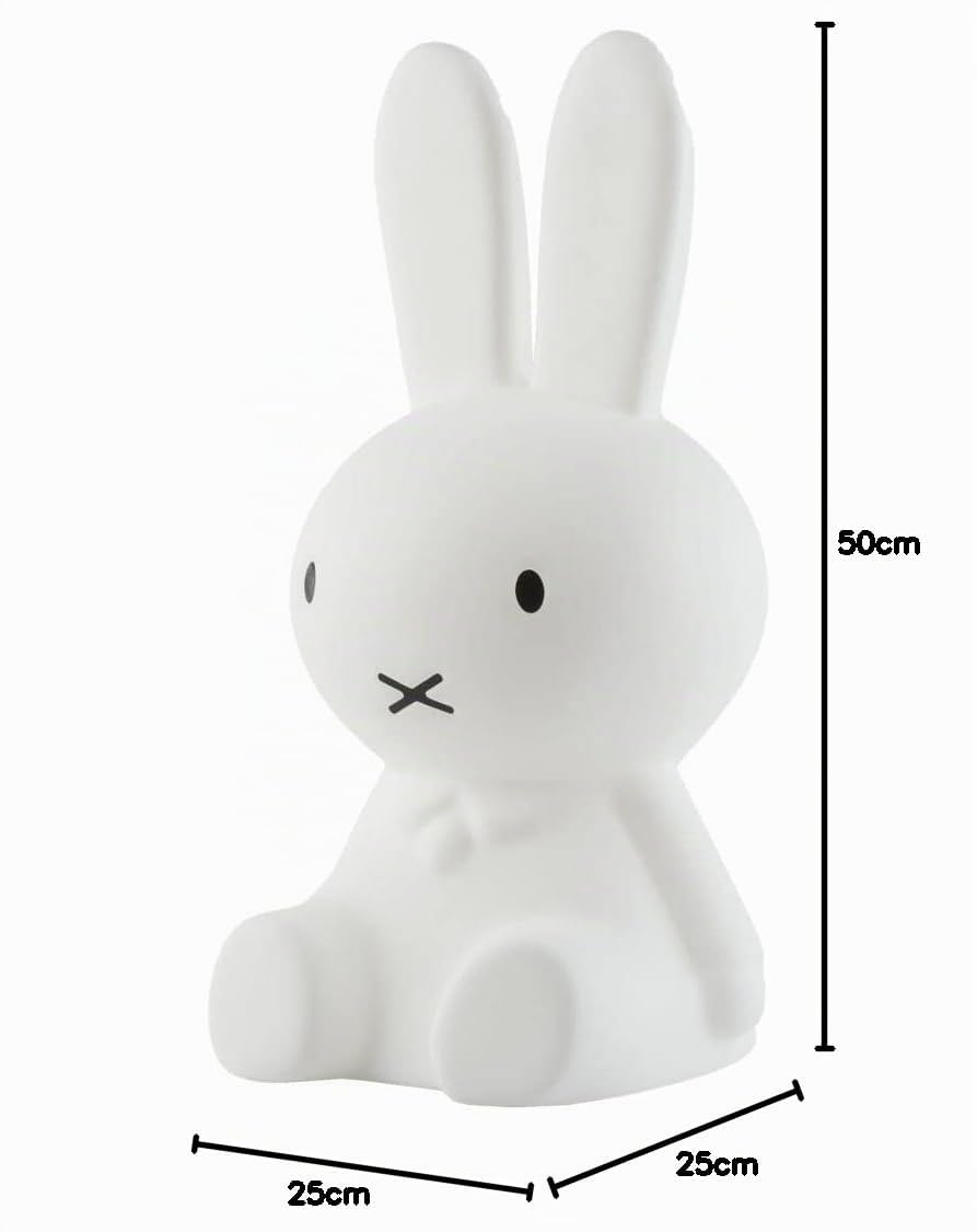 Lampe miffy lapin 50 cm star light blanc mr maria