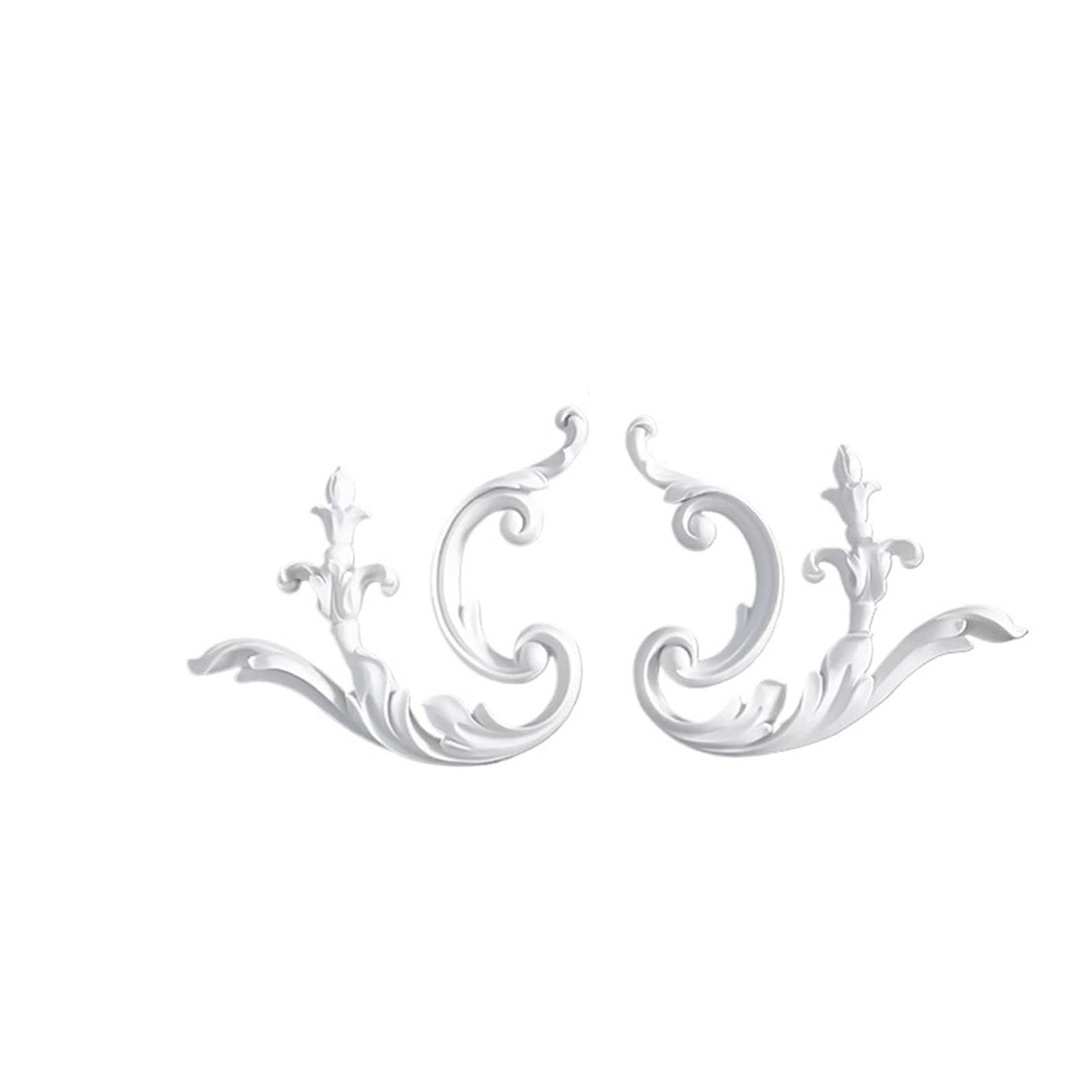 Jtksscs 12X17.7x1.4cm Wall Moulding Decorative Appliques Diy Carved Onlay For Bed Door And Onlays For Furniture Cabinet Wardrobe Decoration
