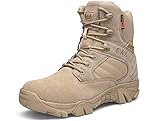  QJRRX Herren Warm Gefütterte Winterschuhe Männer Militärstiefel militärstiefel Herren Military Boots Winterboots Herren Taktische Schuhe taktisc Armee Arbeit Schuhe Kampfstiefel 39-47