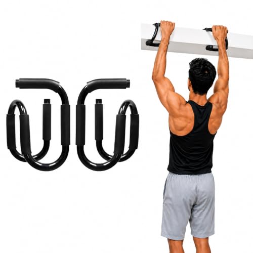 Easyfit Pull Up Bar for Home Workout | Loft Mounted Pull Up Bar | No Screw Pullup Bar with Anti-Skid Grip | Adjustable Hanging Bar for Kids & Adults |