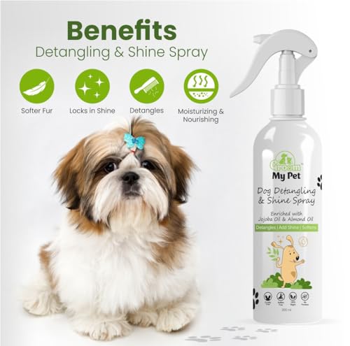 Image of Dog Detangling & Shine Spray-200ml | for Dog's & Puppies | Remove Knots & Tangles | Silky & Shiny Coat | Perfect for Shih Tzu & Long Hair Breeds
