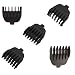 5pc Snap on Comb Set (1.5mm, 3mm, 6mm, 9mm, 12mm) Compatible with Remington MB-2500, PG-525, PG-6020, PG-6015, PG-6025, PG6027, PG-6250, PG6255, VPG6530, MB2500, MB6550