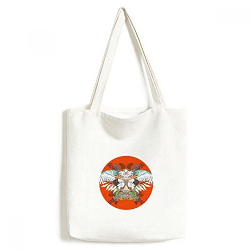 Sac fourre-tout en toile Ukiyo-e lavable grand cabas tissu Japon