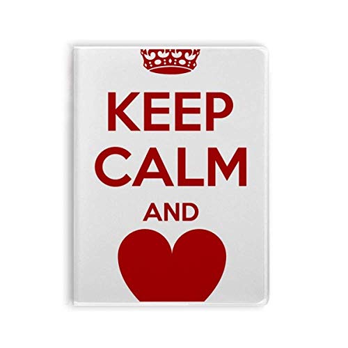 Carnet de notes rouge Keep Calm souple idéal pour le bureau et les voyages