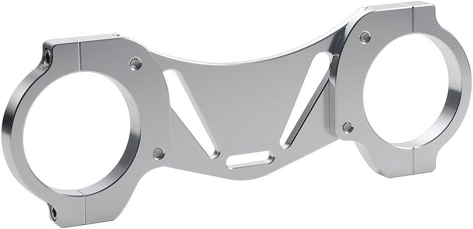 LANBAO Motorcycle CNC Front Fork Stabilizer Brace For Kawasaki ZR400C Zephyr 1989 1990 1991 1992 1993 1994 1995 1996 Silver Fork Bracket