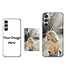 Custom Personalized Photo Text Phone Cases for Samsung Galaxy A25 5G Customize Picture Protective Phone Cases Compatible with Samsung Galaxy A25 5G Soft TPU Black Case Gifts