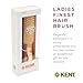 Kent DA4S Finest Women's Danta Wood, Soft White Bristle, Narrow Grooming Hair Brush - Fine or Thinning Hair, Promotes Shine / Stimulates Scalp