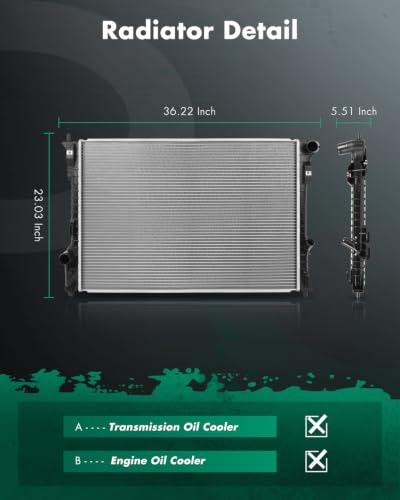 Image of SCITOO Radiator for Ford for Lincoln Explorer Flex MKT 2010-2019