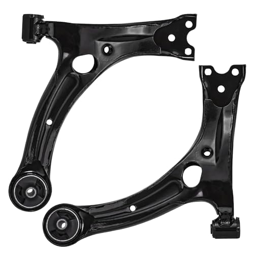 Image of Detroit Axle - Front Steering Knuckles & Wheel Hub Bearings Lower Control Arms Ball Joints Replacement for 2003-2008 Toyota Matrix w /4-Wheel ABS