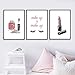 Produktbild WXDQ Lippenstift Wimpern Nagellack Make-up Gemälde Bilder Leinwanddrucke Wandkunst Poster Mode Mädchen Zimmer Dekor-40x60cmx3 STK. Kein Rahmen