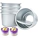 Aluminum Round Cheesecake Springform Pans Mini Chiffon Cake Baking Pan Performance Pan Non Stick Cake Mould Removable Bottom -2inch(Set of 5)