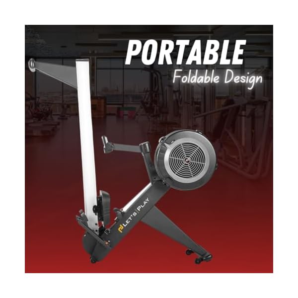 LET'S PLAY® LP-CONCEPT2 Commercial Air Rowing Machine for Home Gym Full Body Workout, Fitness Rower Machine with Multi Level Resistance for Cardio & Strength Training 3 LET'S PLAY® LP-CONCEPT2 Commercial Air Rowing Machine for Home Gym Full Body Workout, Fitness Rower Machine with Multi Level Resistance for Cardio & Strength Training - Image 3
