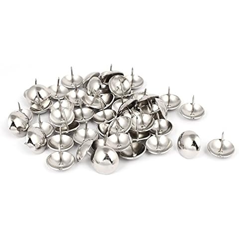 Sourcingmap 25mm Silver Upholstery Tack Nails Cover