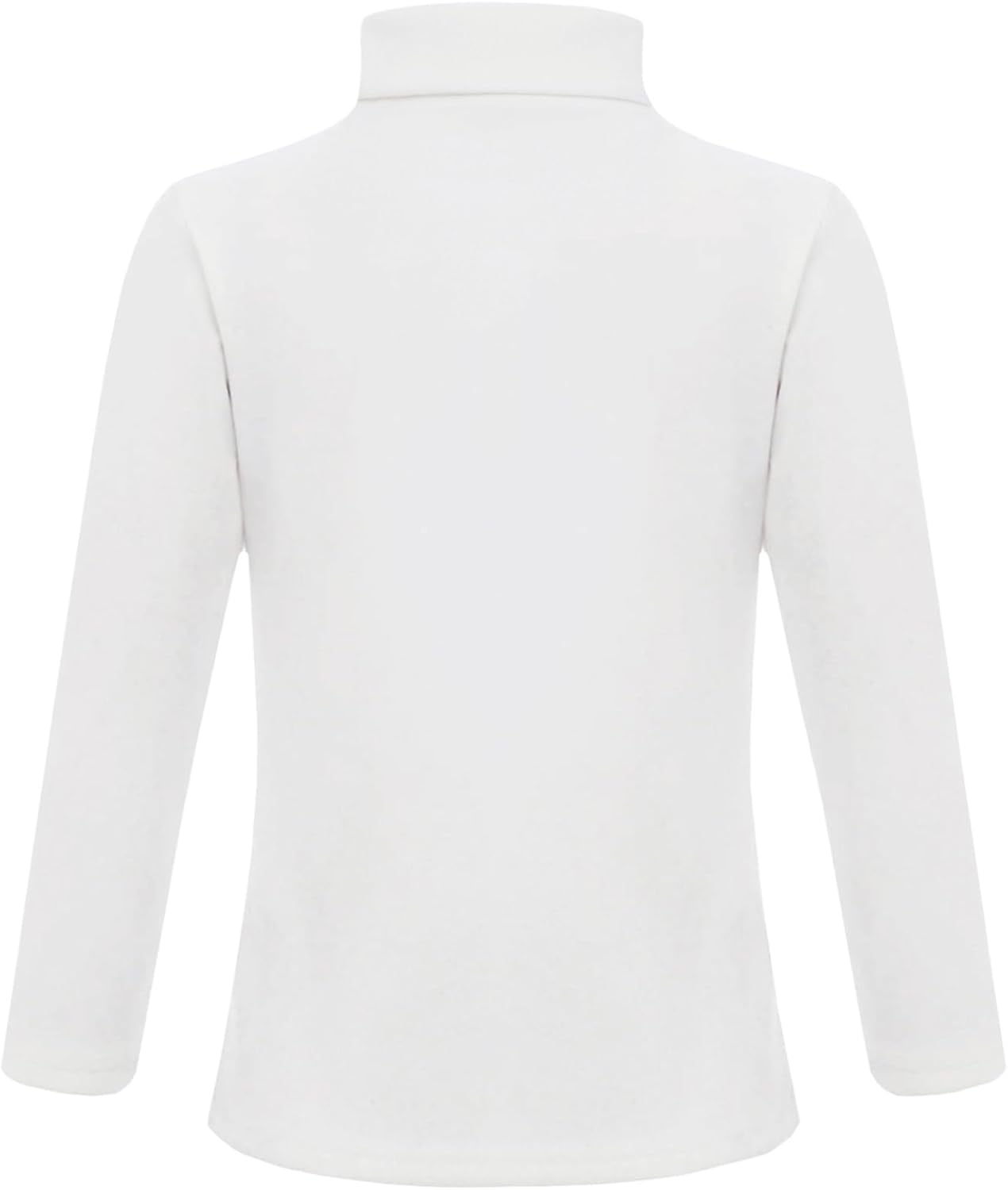 Kids Girls Base Layer Thermal Fleece Shirts Long Sleeve High Neck Rainbow Heart Print Undershirts