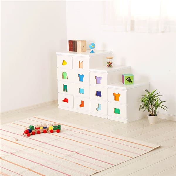 Amazon.co.jp: 子供用 タンス/衣類収納 【6杯 男の子用】 幅59.5cm 