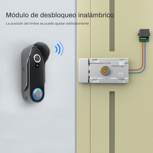 SIMBAILAI WiFi Pantalla táctil de 8 Pulgadas HD 1080p Ultrafino Inalámbrico Videoportero Timbre Video Interfono,Detección de Movimiento, Compatible con la App Tuya, Almacenamiento de Vídeo Gratuito - imagen 11
