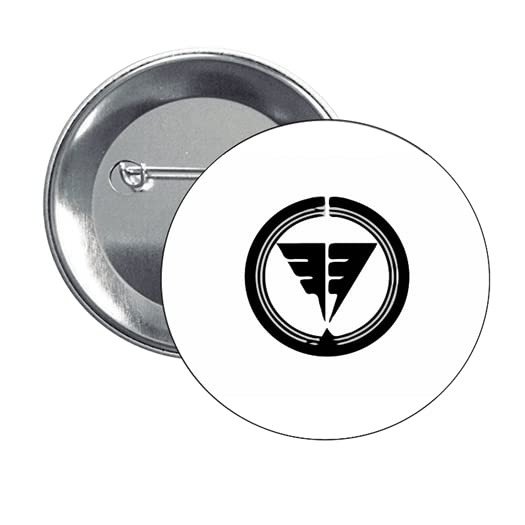 BUTTON. FLAG OF HANYŪ LIST OF MUNICIPAL FLAGS OF KANT┼î REGION JAPAN