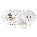 Dinnerware Sets Zestaw obiadowy - serwis dla 4 osób, talerze ceramiczne, mikrofalówki, piekarniki i zmywarki, rodzinne przyjęcie, talerze restauracyjne (Color : White, Size : 12 piece)