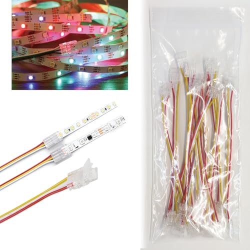 Connecteurs de bande LED sans soudure : clips transparents pour ruban intelligent