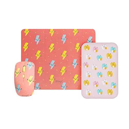 WONDEE Ratón+Alfombrilla Rayos + Powerbank 10.000Mah Kittens