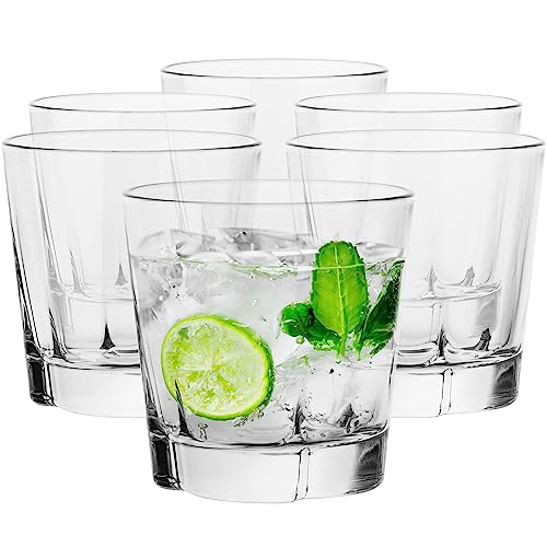 Set 6 Bicchieri Classici In Vetro 24cl Per Acqua E Succo - Trasparenti, Spessi E Lavabili In Lavastoviglie (D.73mm H.88mm)