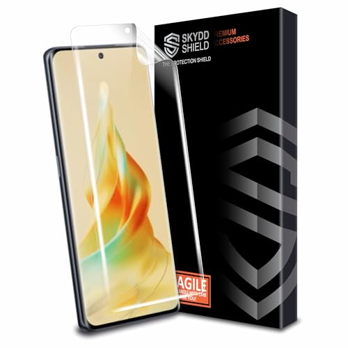 Image of TPU hydrogel Edge to Edge Screen Protector Guard For Oppo Reno 8T (6.7 Inch) With Installation Kit | Fingerprint Compatible | Edge to Edge Coverage