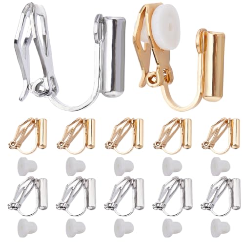 SUNNYCLUE 1 boîte de 20 clips de Boucles D'Oreilles à Clipser pour Boucles D'Oreilles,...