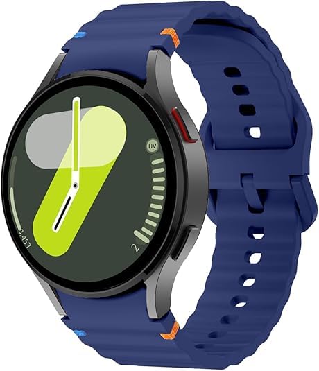 Image of Sport Band Compatible With Samsung Galaxy Watch 7 Band 40mm 44mm (2024), No Gap Soft Silicone Waterproof Strap with Decorative Woven Line for Galaxy Watch 6 5 4 40mm 44mm (Watch Not Included)