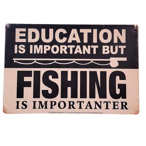 AMERICAN WIT 8" x 12" Metal Tin Sign Retro Vintage