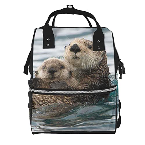 Sac à langer grand volume Otter imprimé et imperméable avec poches multiples