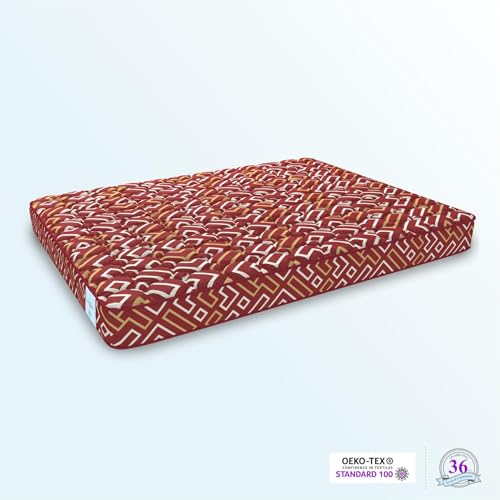 Image of SLEEPSPA Back Support Orthosense Cocopedic Tech. 4 Inch Single Size Coir Foam Mattress (LxW: 78X30 Inch) Back Pain Relief, Cotton Fabric, Stress Relief Sleep, Orthopedic Bed Mattress, 5 Year Warranty