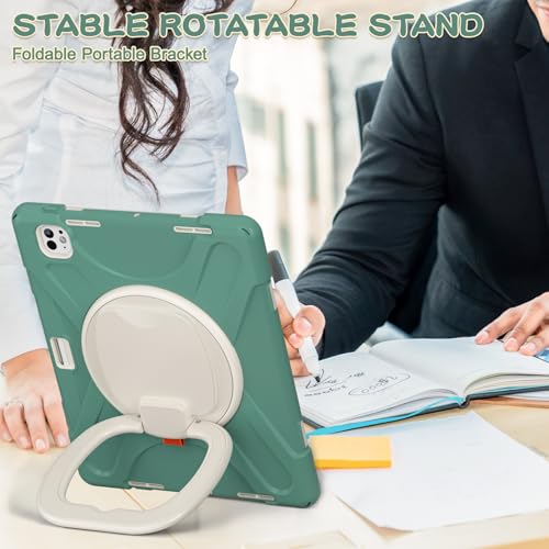 Coque iPad Pro 13 2024 pour enfants protégeant des chutes avec sangle de transport - 6